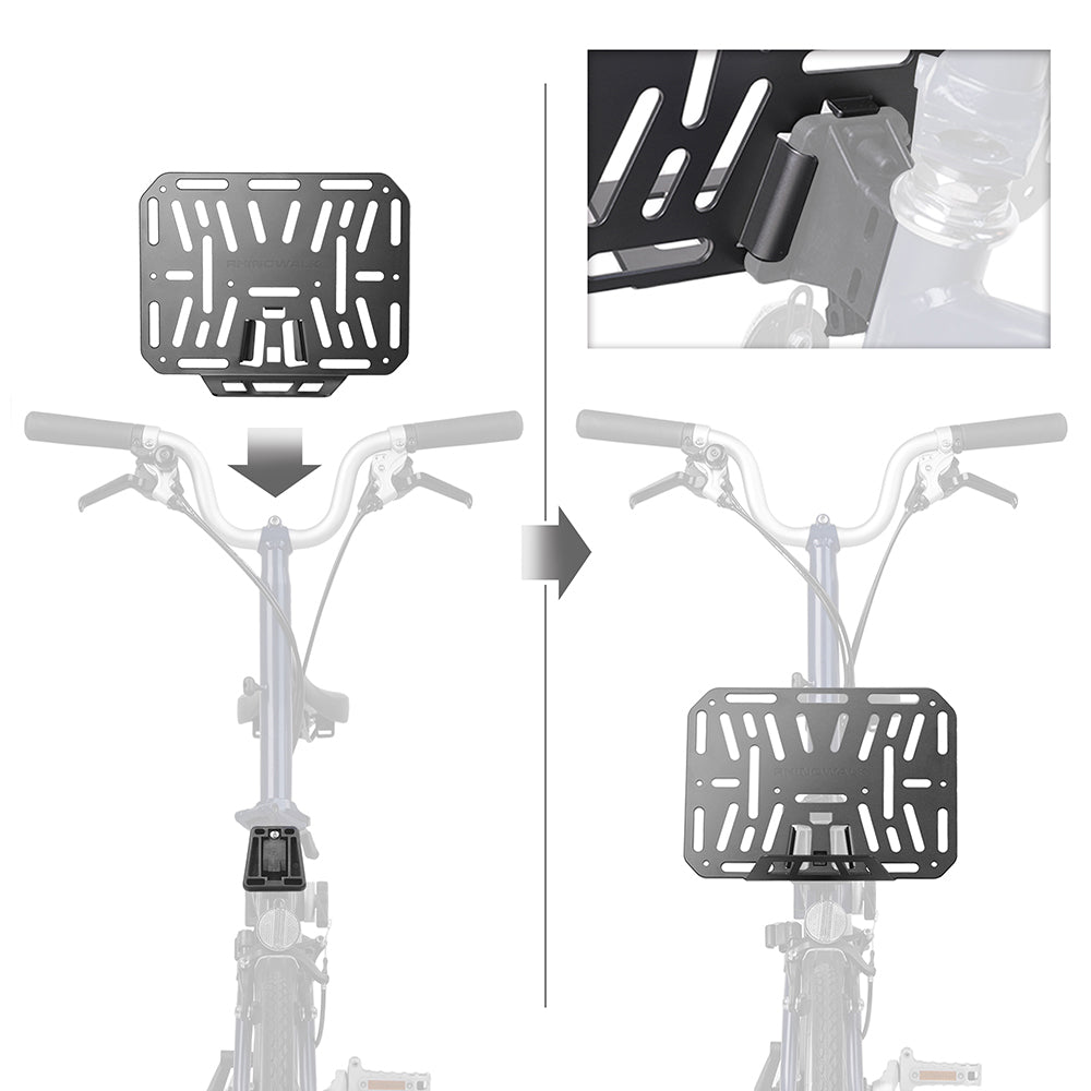 RHINOWALK SK800 10kg Loading Aluminum Alloy DIY Bicycle Front Mount Adapter RHINOWALK SK800 10kg Loading Aluminum Alloy DIY Bicycle Front Mount Adapter